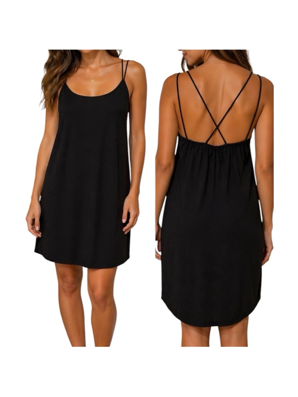 Vans Slip Dress Black Strappy Back Mini Casual XS “Night Riot”

Night Riot